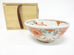 十五代　永楽善五郎(正全)造　赤絵　茶碗